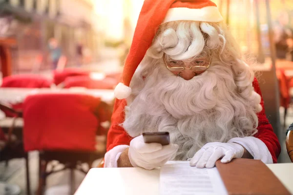 Santa Claus mensajes de texto —  Fotos de Stock