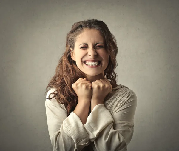 Extremely Happy Face — Stock Photo, Image