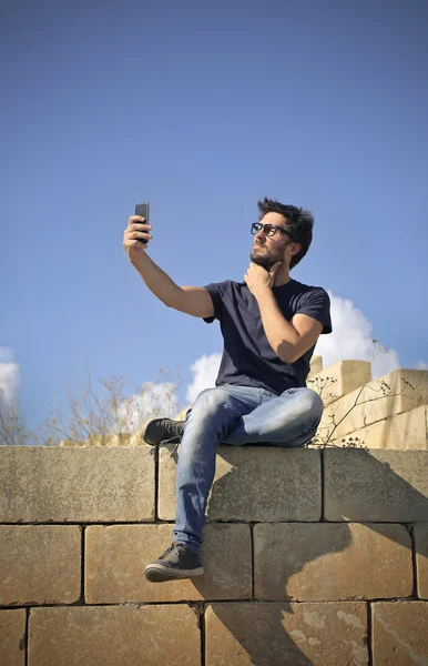 Taking A Selfi — Stock Photo, Image