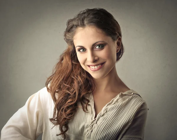 Una sonrisa de felicidad — Foto de Stock