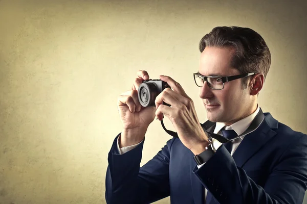 Tomando una foto — Foto de Stock