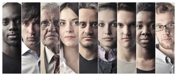 A Series of Serious Faces — Stock Photo, Image