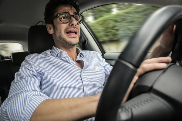 Nervosität vor Unfall — Stockfoto