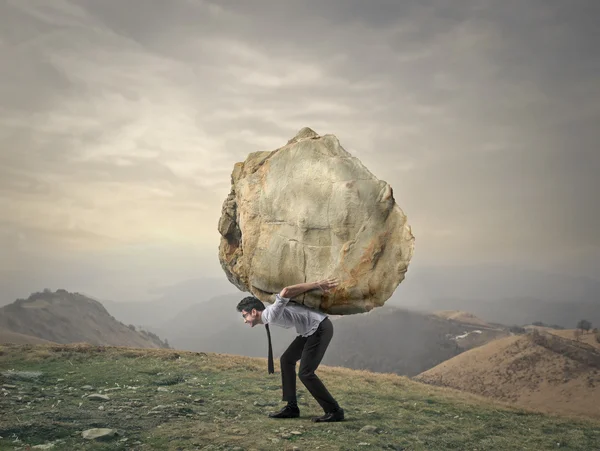 Boulder taşıyan — Stok fotoğraf