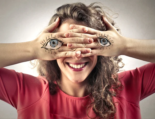 Secreto detrás de una sonrisa — Foto de Stock