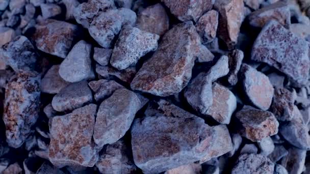 Azul Marroquí Rocas Índigo Puro Piedras Tinte Natural Imágenes Abstractas — Vídeos de Stock