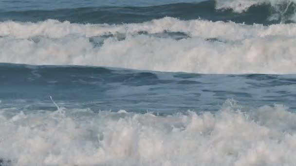 Clean Water Sea Ocean Waves Slow Motion Water Texture Environmental — Stock Video