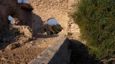 Essaouira, Fas 'taki Dar Sultan Sarayı' nın kalıntıları. Sultan Rashid Sarayı, tarihi bir anıt..