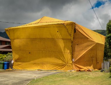 Home Fumigation Pest Control Tent clipart