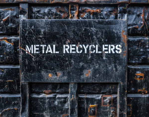 Metal Recycling Dumpster — Stock Photo, Image