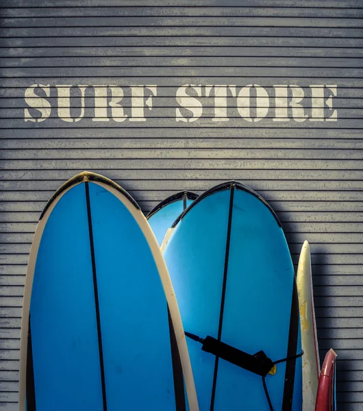 Tienda de Surf Retro con Tablas —  Fotos de Stock