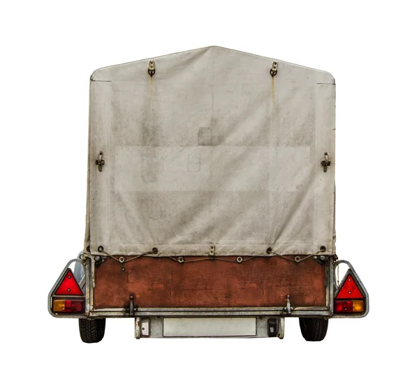 汽车拖车用帆布 — 图库照片