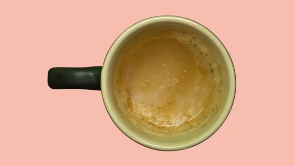 Scurgere Timpului Cafea Espresso Mergând Plin Gol Înapoi Din Nou — Videoclip de stoc