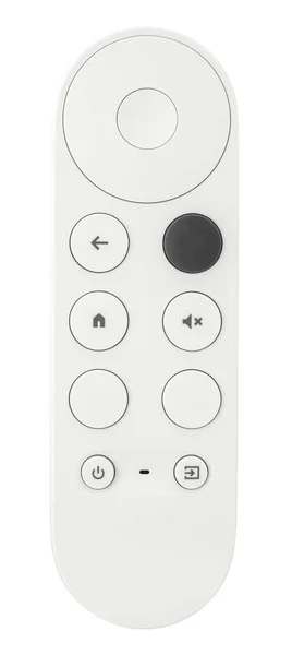 Elszigetelt Sleek White Remote Controller Egy Intelligens Vagy Számítógép Vagy — Stock Fotó