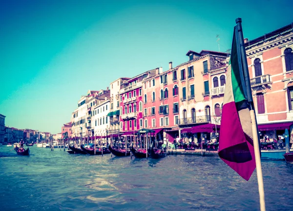 Cartolina Vintage Del Canal Grande Di Venezia — Foto Stock