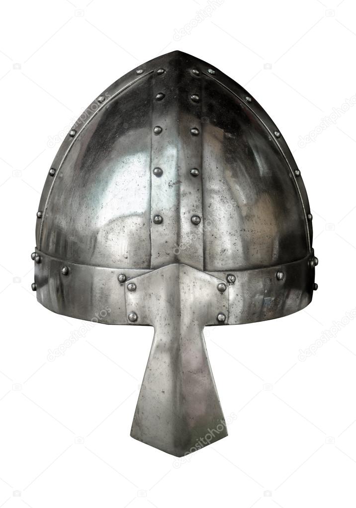 Isolated Medieval Viking Helmet