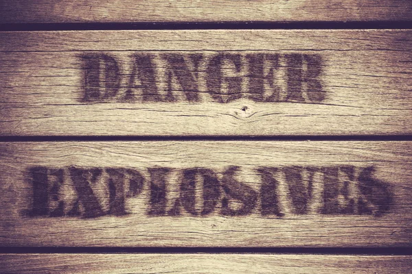 Danger Explosives — Stock Photo, Image