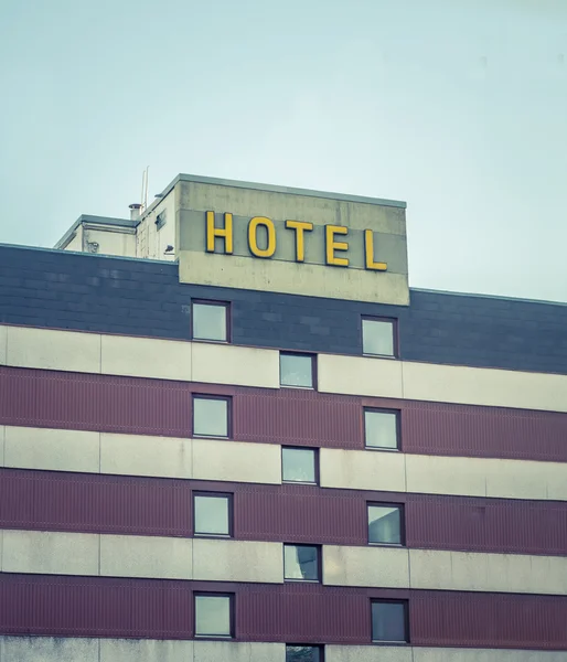 Ретро Винтаж Уродливый отель — стоковое фото