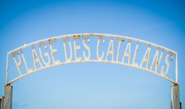 Marseille Beach Sign clipart
