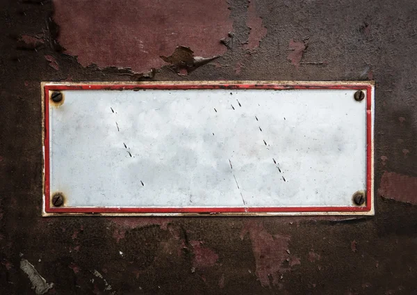 Grungy Blank Street Sign — Stock Photo, Image