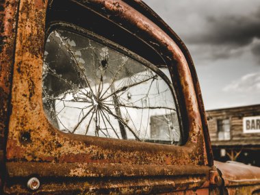 Retro Rusty kamyon ve Bar