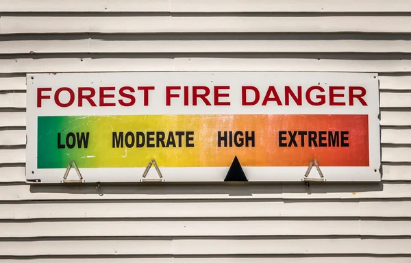 Forest Fire Danger Sign — Stock Photo, Image