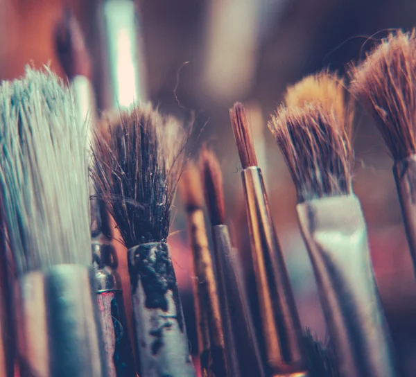 Retro Artists Brushes — Stock Photo, Image