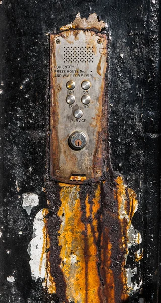 Rusty Old Glasgow Flat Buzzers — Stock Photo, Image