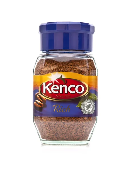Kawa rozpuszczalna Kenco na białym tle — Zdjęcie stockowe