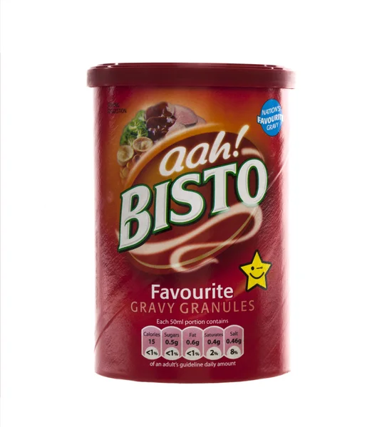 Bistow Gravy Granules su sfondo bianco — Foto Stock