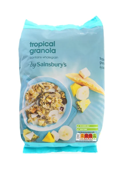 Sainsburys Granola tropical — Fotografia de Stock