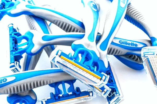 Αισθητήρας 3 Gillette ξυραφάκια — Φωτογραφία Αρχείου