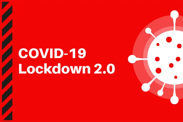 Covid Lockdown 0矢量说明 — 图库矢量图片