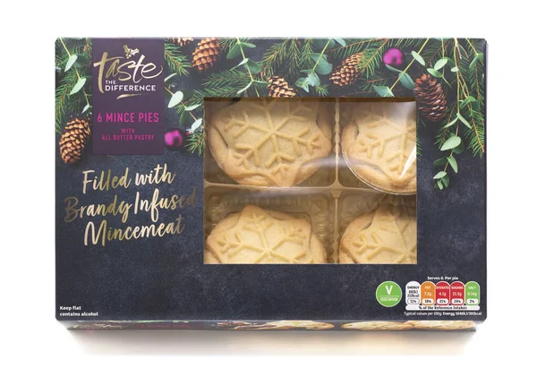 Swindon Dezember 2020 Taste Difference Mince Pies All Butter Teig — Stockfoto