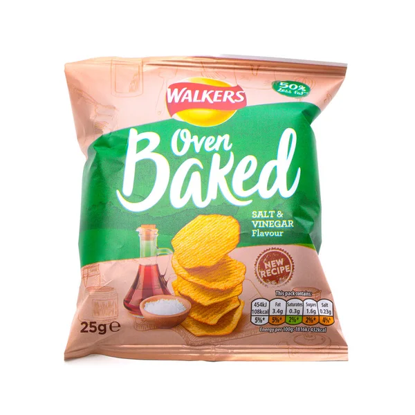 Swindon December 2020 Zakjes Wandelaars Nieuw Recept Baked Salt Vinegar — Stockfoto