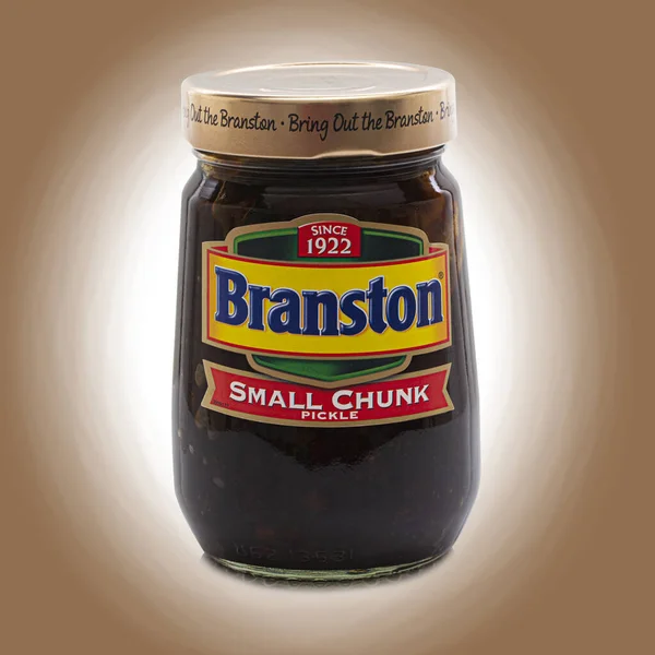 Swindon December 2020 Jar Branston Small Chunk Pickle Bring Out — Stock Photo, Image