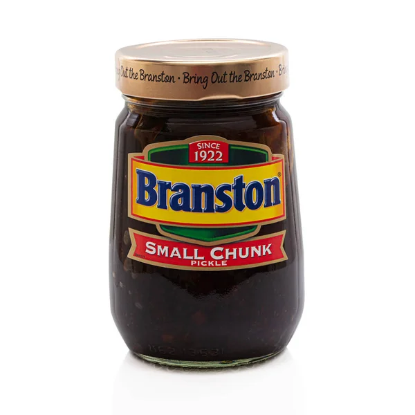 Swindon December 2020 Jar Branston Small Chunk Pickle Bring Out — Stock Photo, Image