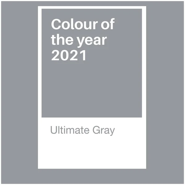 Pantone Ultimate Grey Trends ของป 2021 ปแบบส ภาพวาดเวกเตอร — ภาพเวกเตอร์สต็อก