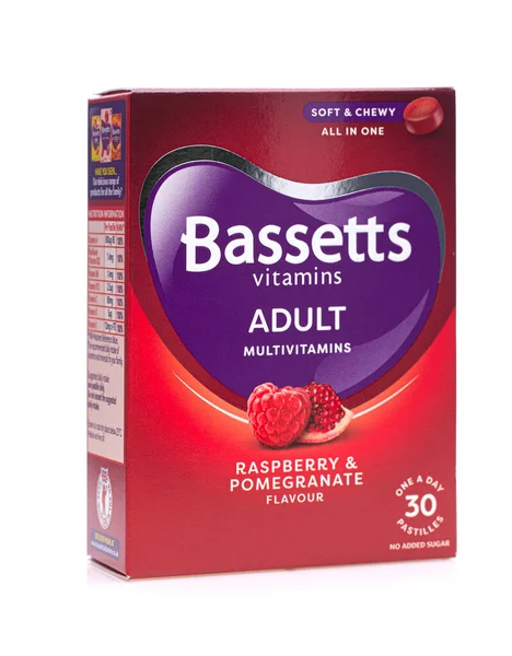 Swindon Reino Unido Abril 2021 Bassets Adult Vitamins Rasberry Pomegranate —  Fotos de Stock