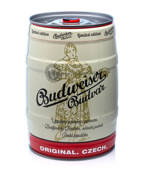 Swindon Velká Británie Duben 2021 Budweiser Budvar Sud Limitované Edice — Stock fotografie