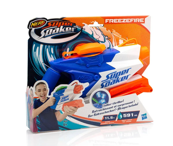 Swindon Velká Británie Dubna 2021 Super Soaker Vodní Pistole Nerf — Stock fotografie