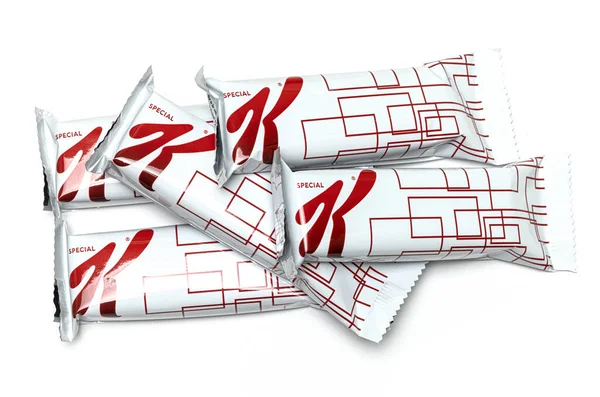 Kelloggs Especial Suculento Baga Vermelha Com Aveia Integral Proteína Snack — Fotografia de Stock