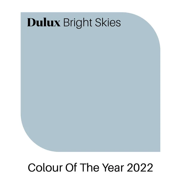 Dulux Heldere Luchten Kleur Van Het Jaar 2022 — Stockvector