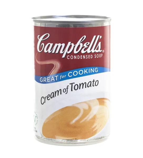 Томатный суп Кэмпбелла — стоковое фото