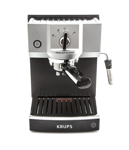 Krups Espresso Kaffebryggare på vit bakgrund — Stockfoto