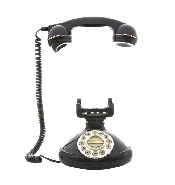 Starym stylu telefonu na białym tle — Zdjęcie stockowe