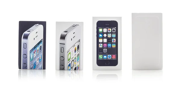 Apple iPhone boxes — Stock Photo, Image