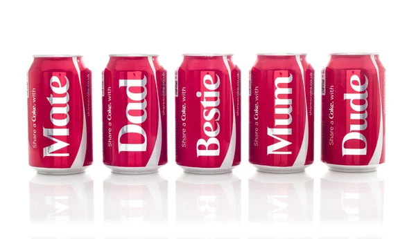 Compartilhar uma Coca-Cola — Fotografia de Stock
