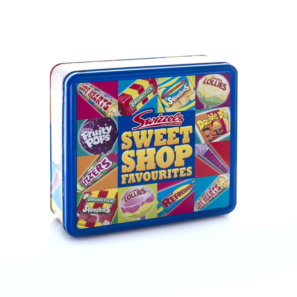 Lata de Swizzels Doce Loja Favorito — Fotografia de Stock