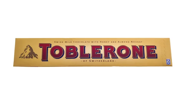 Toblerone 초콜릿 바 — 스톡 사진